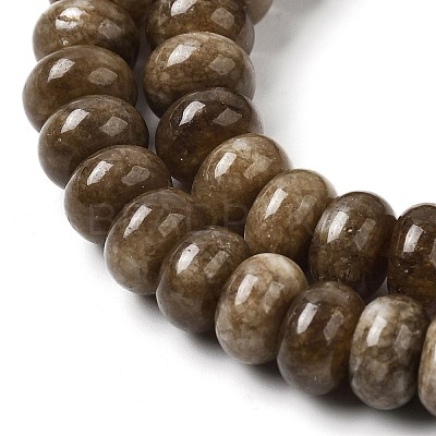 Dyed Natural White Jade Beads Strands G-G107-A33-01-1