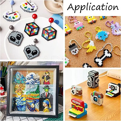 12Pcs 12 Styles Plastic Pegboards for Mini Fuse Beads DIY-YW0017-55-1