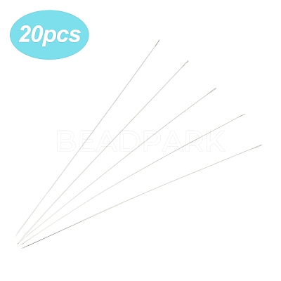 20Pcs Steel Beading Needles STAS-YW0002-91B-1