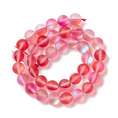 Synthetic Moonstone Beads Strands G-E573-01C-10-1