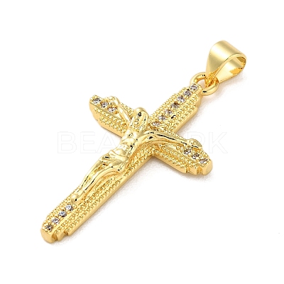 Brass Micro Pave Cubic Zirconia Pendants KK-A212-05G-G-1