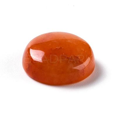 Natural Red Aventurine Cabochons G-P393-R48-14.5mm-1