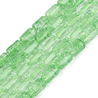 Crackle Transparent Glass Beads Strands LS-GLAA-N068-05A-06-1