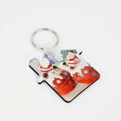 Sublimation Double-Sided Blank MDF Keychains LS-ZXFQ-PW0001-055-1