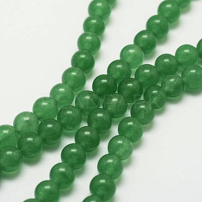 Natural Green Aventurine Bead Strands G-P281-01-8mm-1