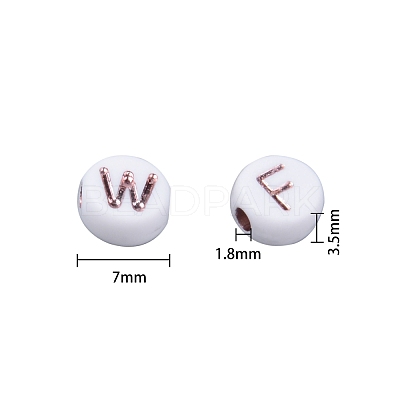 Opaque White Acrylic Beads sgMACR-SZ0001-11-1