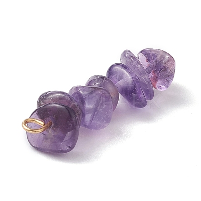 13Pcs Natural Mixed Gemstone Pendants X1-PALLOY-JF02145-01-1