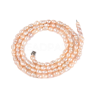 Natural Nucleated Pearl Beads Strands PEAR-N012-02O-02-1