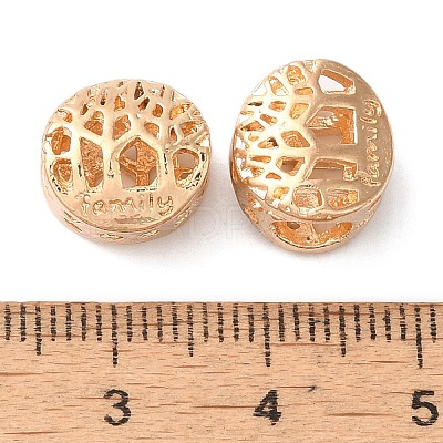 Rack Plating Alloy European Beads PALLOY-S189-08G-1