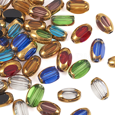 80Pcs 8 Colors Electroplate Glass Beads Strands EGLA-TA0001-21-1