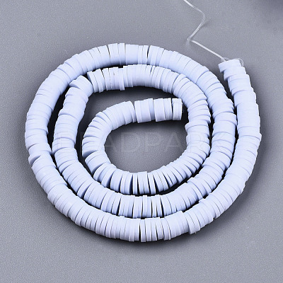 Handmade Polymer Clay Beads Strands X-CLAY-R089-6mm-024-1
