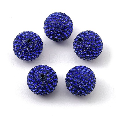 Grade A Rhinestone Pave Disco Ball Beads RB-Q105-9-1
