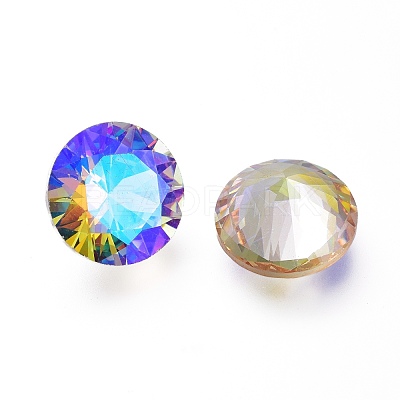 Cubic Zirconia Pointed Back Cabochons ZIRC-H108-11B-001PS-1