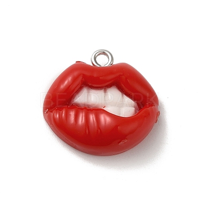 Opaque Resin Pendants FIND-Z043-03B-1