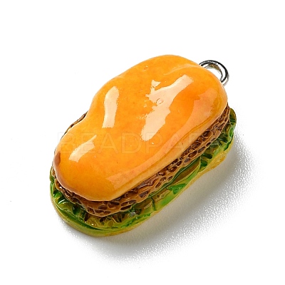 Opaque Resin Pendants RESI-D055-122P-1