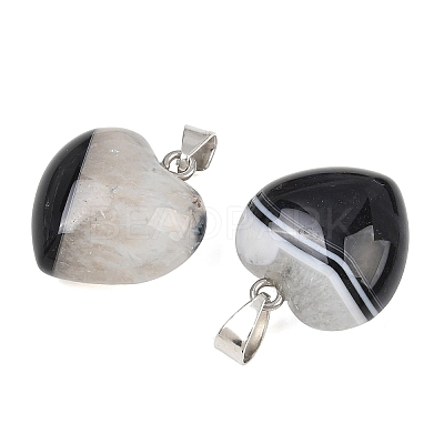 Natural Agate(Dyed & Heated) Pendants GG-K002-03H-1