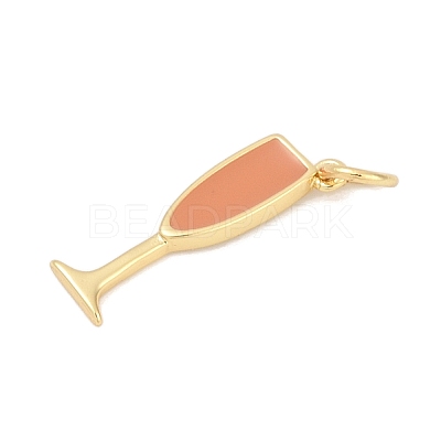 Brass Enamel Pendants KK-U062-02A-03-1