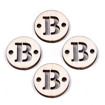 Unfinished Natural Poplar Wood Links Connectors WOOD-S045-140A-01B-1