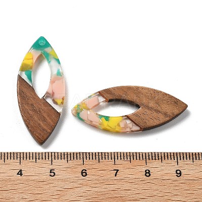 Resin and Walnut Pendants FIND-R051-12E-1