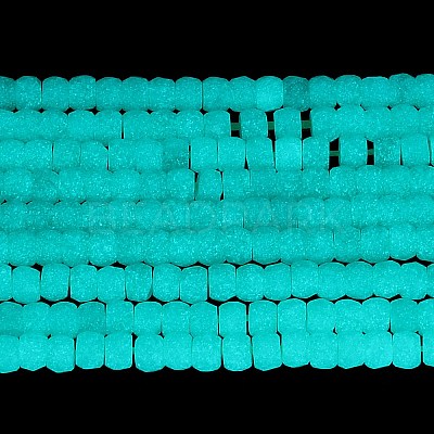 Synthetic Luminous Stone Beads Strands G-C086-01A-08-1