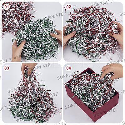 2 Sets 2 Colors Christmas Paper Shred Filler OCOR-SP0001-10-1