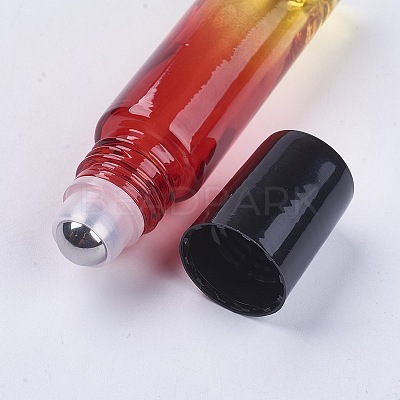 10ml Glass Gradient Color Essential Oil Empty Roller Ball Bottles MRMJ-WH0011-B07-10ml-1