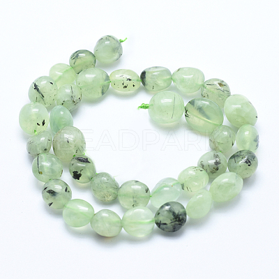 Natural Prehnite Beads Strands G-E483-71-1