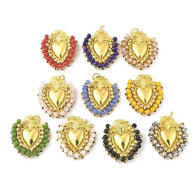 Alloy Glass Pendants FIND-Z074-01G-1