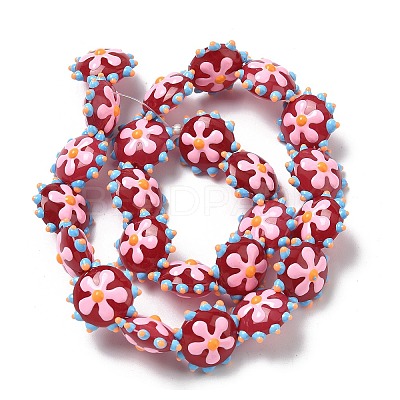 Baking Paint Glass Enamel Beads LAMP-S080-03D-1