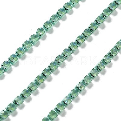 Iron Rhinestone Glass Cup Chain CH-U001-01A-1
