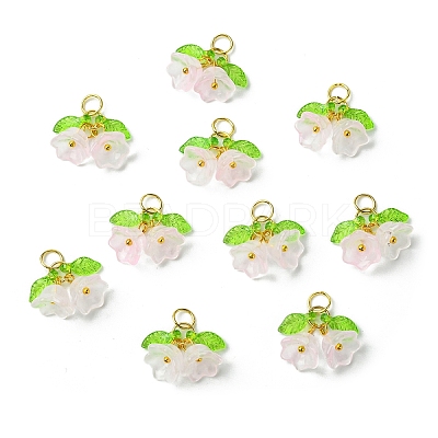 Glass Pendants PALLOY-YW00054-06-1