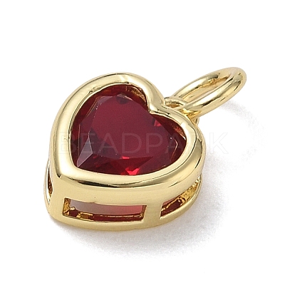 Brass Pave Cubic Zirconia Charms KK-CBA56EF-31G-01-1