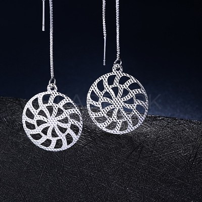 Trendy Brass Threader Earrings EJEW-BB21073-1