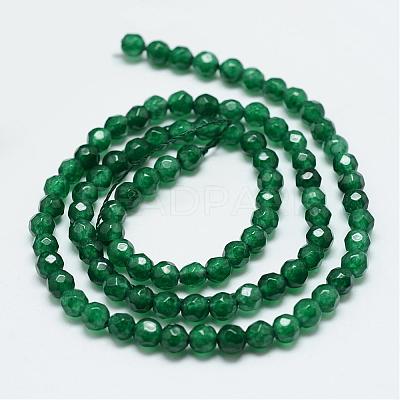 Natural White Jade Bead Strands G-R344-4mm-07-1