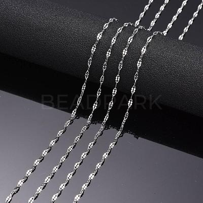 Tarnish Resistant 304 Stainless Steel Cable Chains CHS-K001-87-1