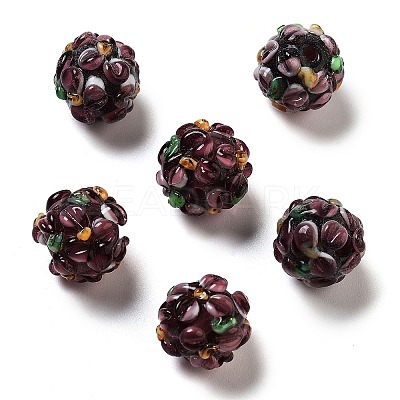 Handmade Lampwork Beads Strands LAMP-N021-015A-11-1