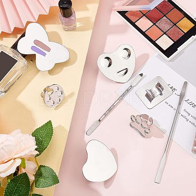 Alloy & 430 & 410 Stainless Steel Palette and Double Head Spoon Palette Spatulas Stick Rod MRMJ-FG0001-13-1