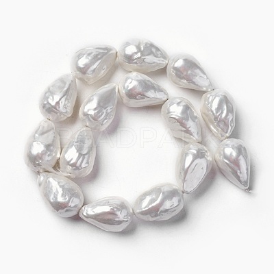 Shell Pearl Beads Strands BSHE-F013-13-1
