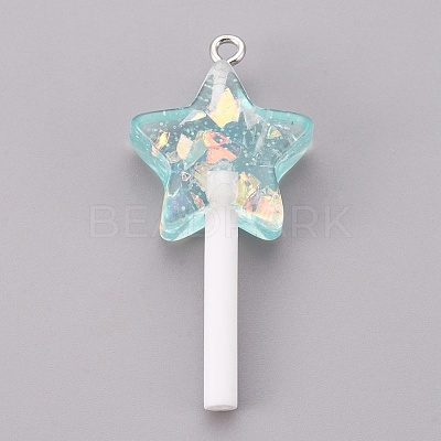 Resin Pendants LS-RESI-K008-B04-1