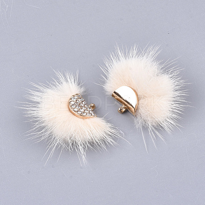 Faux Mink Fur Tassel Pendant Decorations FIND-T040-06-1