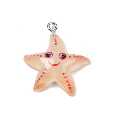 Marine Organism Resin Pendants RESI-Q022-03B-1
