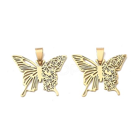 201 Stainless Steel Pendants STAS-K310-07G-1