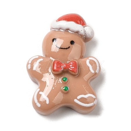 Christmas Theme Opaque Resin Cabochons LS-RESI-E043-01I-1