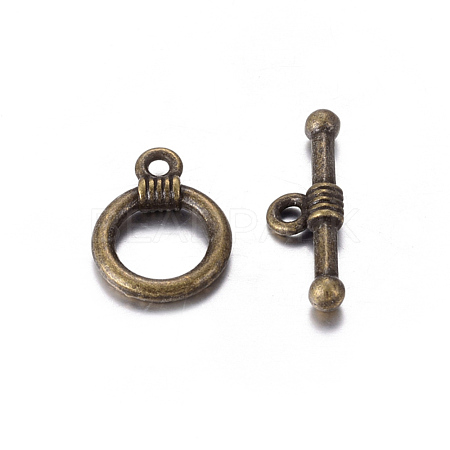 Tibetan Style Alloy Toggle Clasps MLF0034Y-NF-1