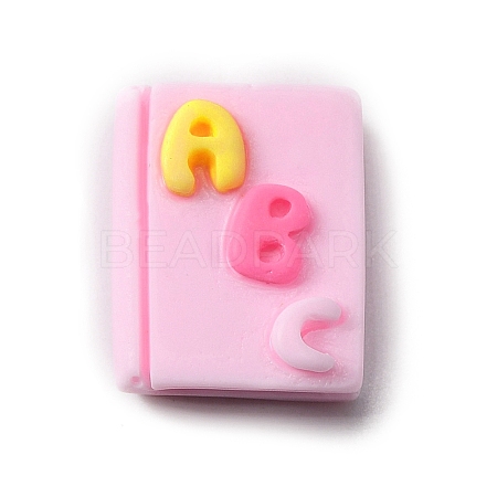 Teachers' Day Opaque Resin Cabochons LS-CRES-WH0001-57E-1