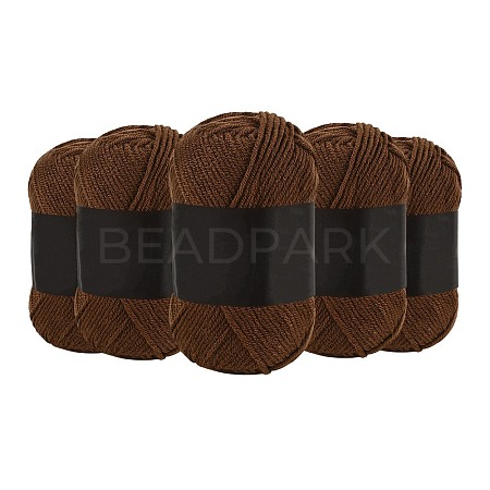 5Pcs Polyester Yarn for Knitting & Crochet YCOR-SZ0001-03I-1