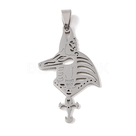 201 Stainless Steel Pendants STAS-A094-06P-1