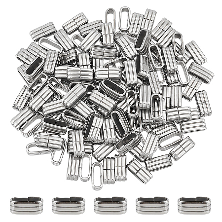 Unicraftale 200Pcs 201 Stainless Steel Linking Rings STAS-UN0040-21-1