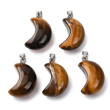 Natural Tiger Eye Pendants G-F820-02L-08-1