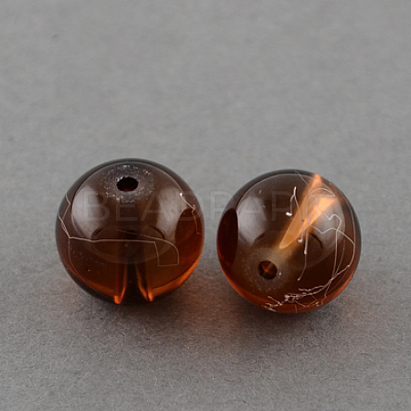 Drawbench Transparent Glass Beads Strands X-GLAD-Q012-8mm-21-1